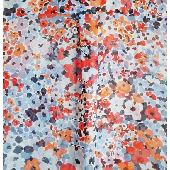 SOLDEquipment Adrien Sleeveless SilkFloralSheerTop - Picture 7 of 8